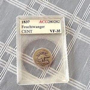 1837 Feuchtwanger's Composition One Cent Coin